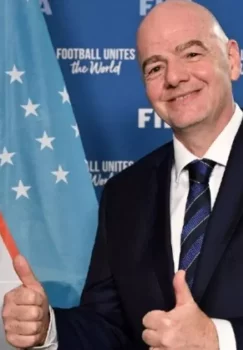FIFA president Infantino congratulated Uzbekistan on qualifying for the World Cup