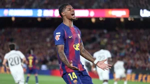 «Barselona» hujumchisi Markus Reshford «Real Madrid» darvozasiga gol urdi