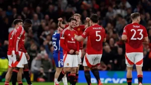 Manchester United defeated Athletic with a large score