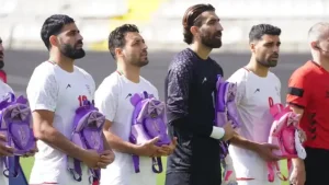 Iran footballers commemorated the victims of Minab with a symbolic gesture