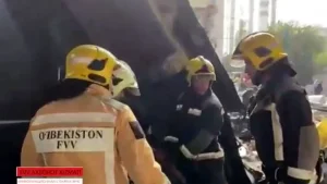 The fire at Chorsu Bazaar was quickly extinguished