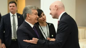 Mirziyoyev va Infantino futbol rivoji haqida muloqot qildi