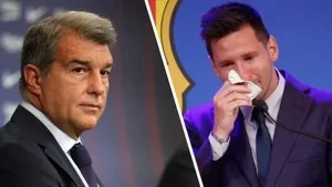 Laporta Messining ketishi klub tarixidagi eng og'ir lahzalardan biri deb atadi