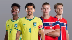 Jahon chempionati: Braziliya va Norvegiya nimchorak finalda to'qnash keladi