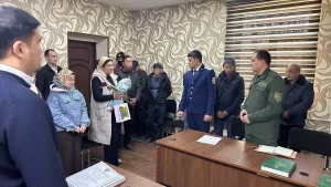 Gifts were distributed to the women of reconciled families by the Oltiariq district department of the Bureau