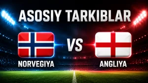Jahon chempionati chorak finalida Norvegiya va Angliya to'qnashadi