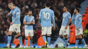 "Manchester City" drew with "Nottingham" at home