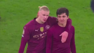 Erling Haaland hugged Husanov and expressed his gratitude (Video)