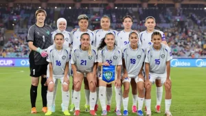 The Uzbekistan women's team lost to South Korea
