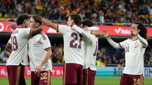 Spain won against Serbia with three goals