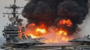 USS Gerald R Ford samolyot tashuvchisida yong‘in yuz berdi