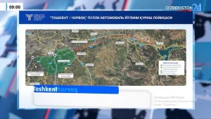 New roads connecting Tashkent to Samarkand, Andijan, and Chorbog will be built.