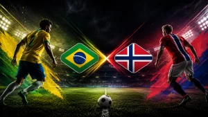 Braziliya va Norvegiya o‘rtasidagi uchrashuvdan matnli translyatsiya