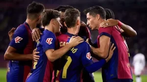 The raised nose of the "Barcelona" players has been lowered!
