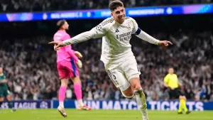 Valverde scores a hat-trick to lead Real Madrid to victory