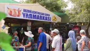 Zominda Ramazon oldidan arzon yarmarka tashkil etildi