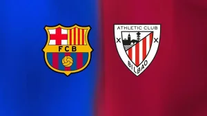 The match between "Barcelona" and "Athletic" is continuing in a draw