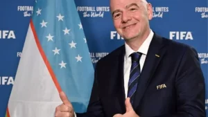 FIFA rahbari Infantino O‘zbekistonni mundial yo‘llanmasi bilan tabrikladi