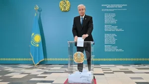 A referendum on the new Constitution was held in Kazakhstan