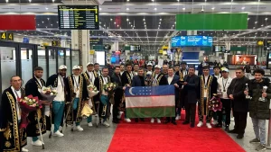 Osiyo chempionatida gʻolib boʻlgan Oʻzbekiston amputantlar jamoasi vatanga qaytdi