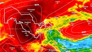 O'zbekistonda may oyida termik depressiya anomal issiqlikka sabab bo'ldi