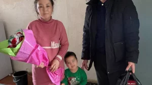 In Karakalpakstan, MIB employees are congratulating mothers on the holiday