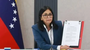 Delsi Rodrigues is temporarily performing the duties of the President of Venezuela