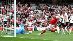 «Arsenal» o'z maydonida «Fulxem»ni yirik hisobda mag'lub etdi