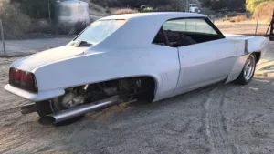 A motorcycle styled like the Chevrolet Camaro has been produced