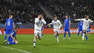 Slovakiya va Kosovo o'rtasidagi dramatik pley-off bahsi yakunlandi