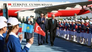 Rajab Toyyib Erdog'an rasmiy tashrif bilan Qozog'istonga keldi