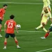 Испания завершила первый тайм с победой со счетом 2:1