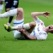 Dinamo player Makarov with a muscle strain on the field